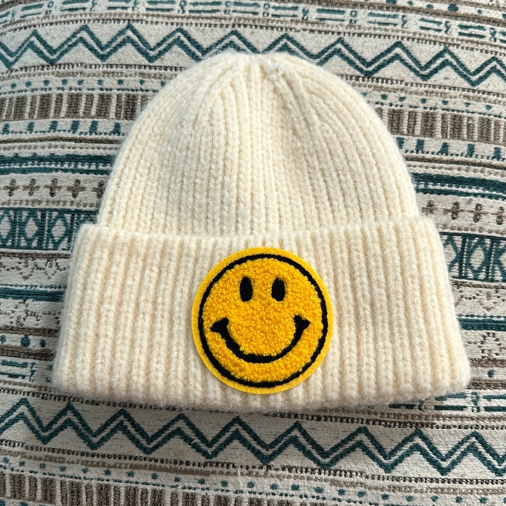 Happy days kids beanie by Erin Made